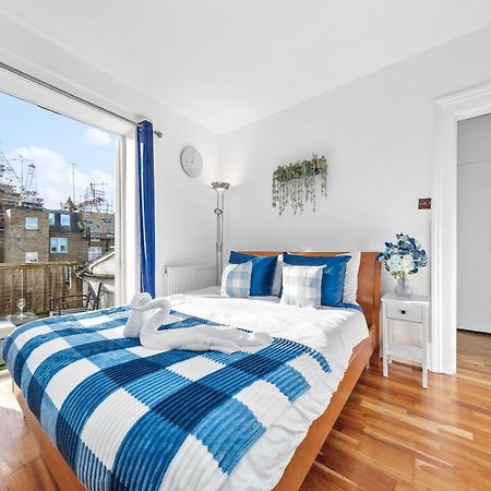 Balcony Blue Theme 1 Bedroom Central London Luxury Flat Near Hyde Park! Accommodates Up To 6! Double Sofa Bed And Next To Station! Esterno foto