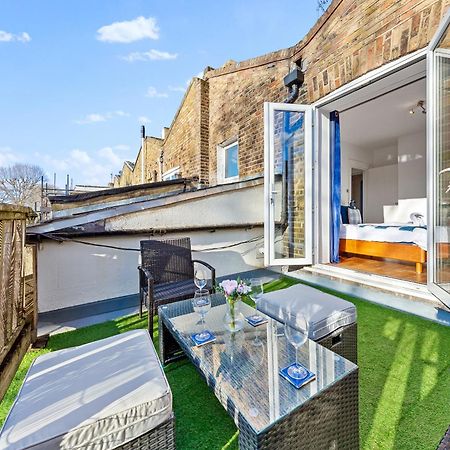 Balcony Blue Theme 1 Bedroom Central London Luxury Flat Near Hyde Park! Accommodates Up To 6! Double Sofa Bed And Next To Station! Esterno foto