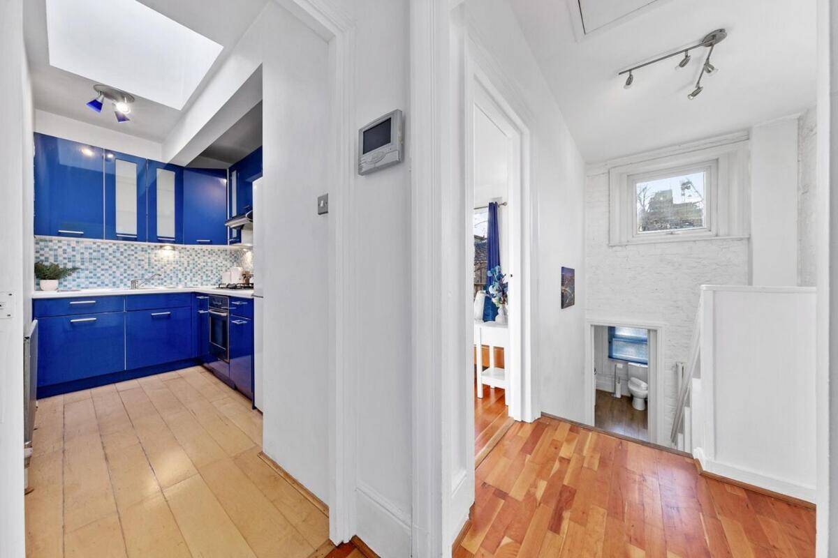 Balcony Blue Theme 1 Bedroom Central London Luxury Flat Near Hyde Park! Accommodates Up To 6! Double Sofa Bed And Next To Station! Esterno foto