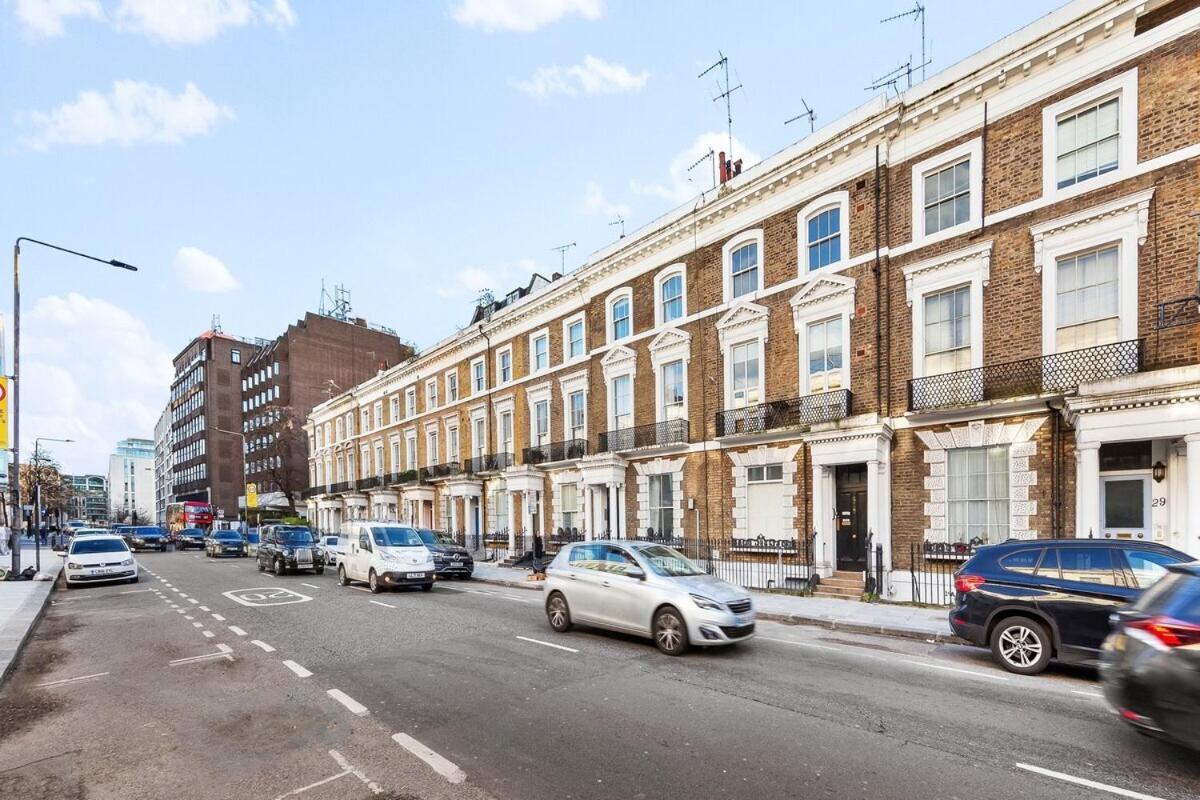 Balcony Blue Theme 1 Bedroom Central London Luxury Flat Near Hyde Park! Accommodates Up To 6! Double Sofa Bed And Next To Station! Esterno foto